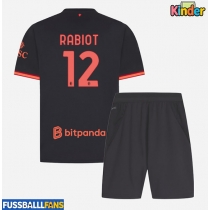 AC Milan Adrien Rabiot #12 3rd trikot Kinder 2026-27 Kurzarm (+ Kurze Hosen)